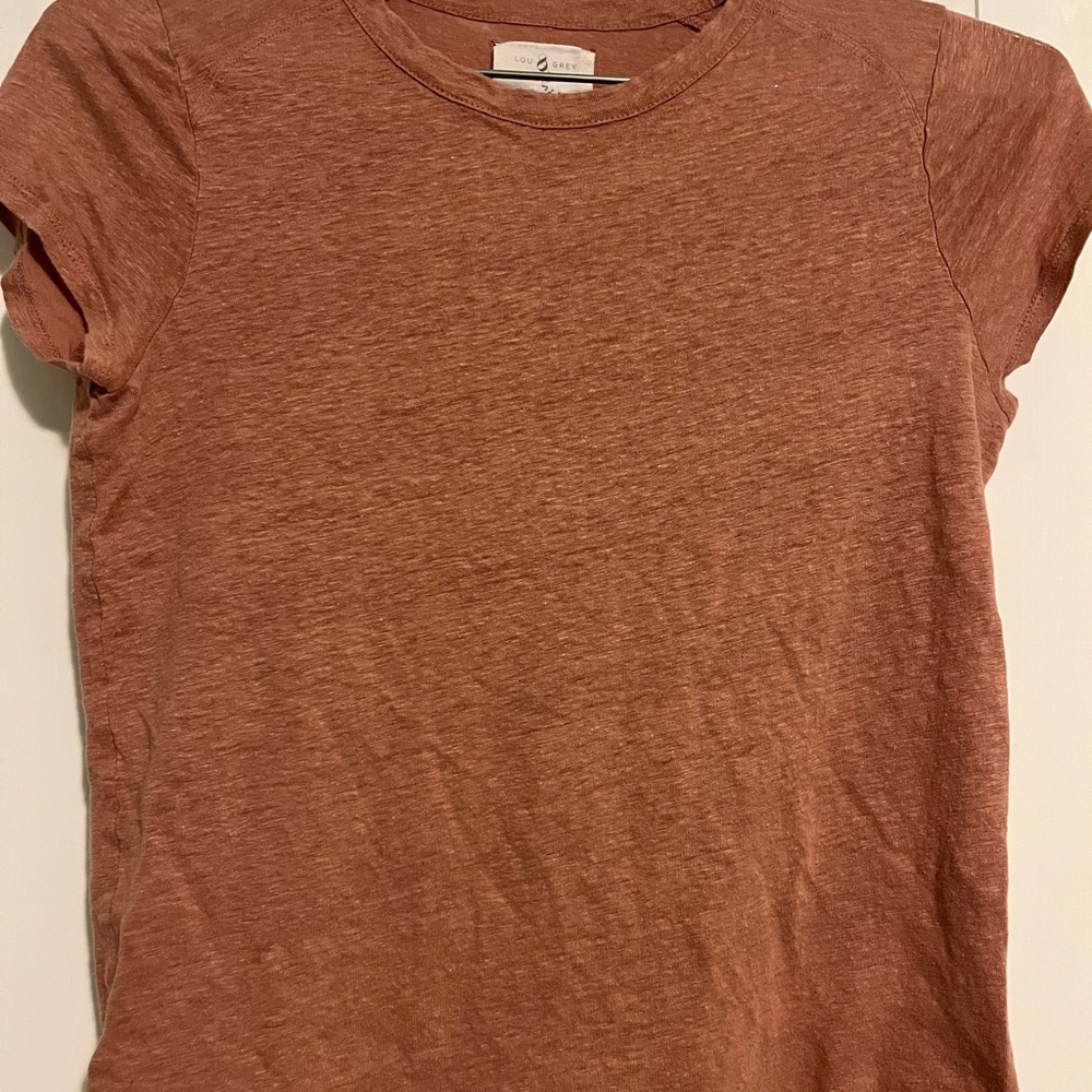 Lou & Grey Ladies Short Sleeved Shirt - Size Small - Coral Color